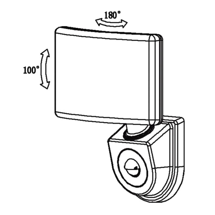 Top Light Marbella C PIR - Προβολέας LED με αισθητήρα MARBELLA LED/15W/230V IP65
