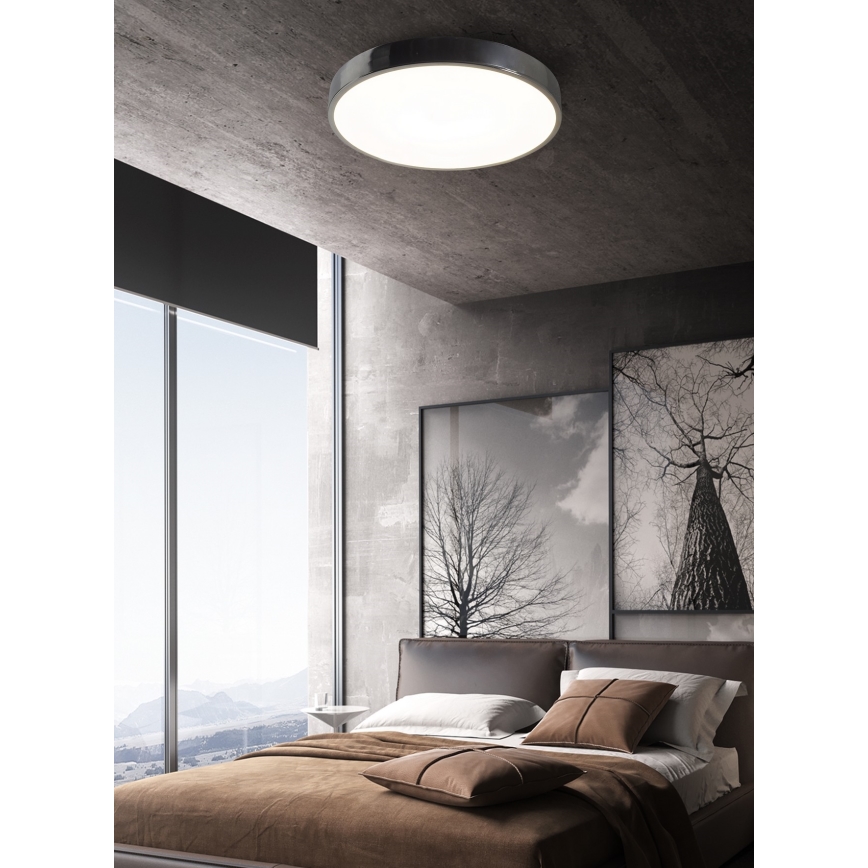 Top Light  Metal 40CR RC - LED Dimmable φωτιστικό οροφής METAL LED/51W/230V γυαλιστερό χρώμιο + τηλεχειριστήριο