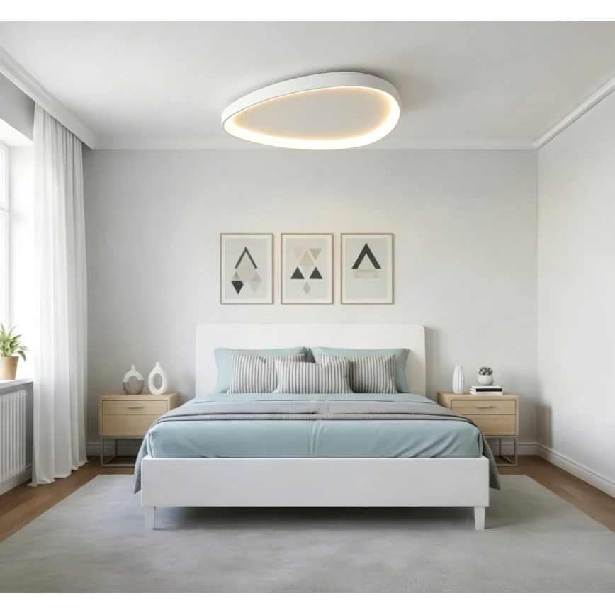 Top Light - Ρυθμιζόμενο LED φωτιστικό οροφής ECLIPSE LED/55W/230V 3000-6500K Ø 60 cm λευκό + τηλεχειριστήριο