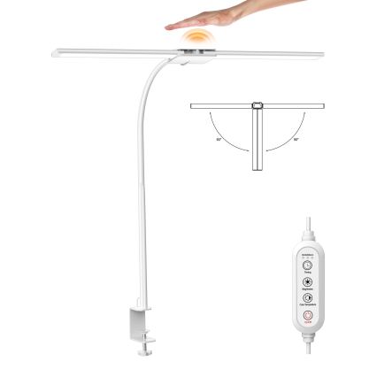 Top Light - Ρυθμιζόμενο επιτραπέζιο LED φωτιστικό με κλιπ LYRA LED/18W/230V 3000-6500K λευκό