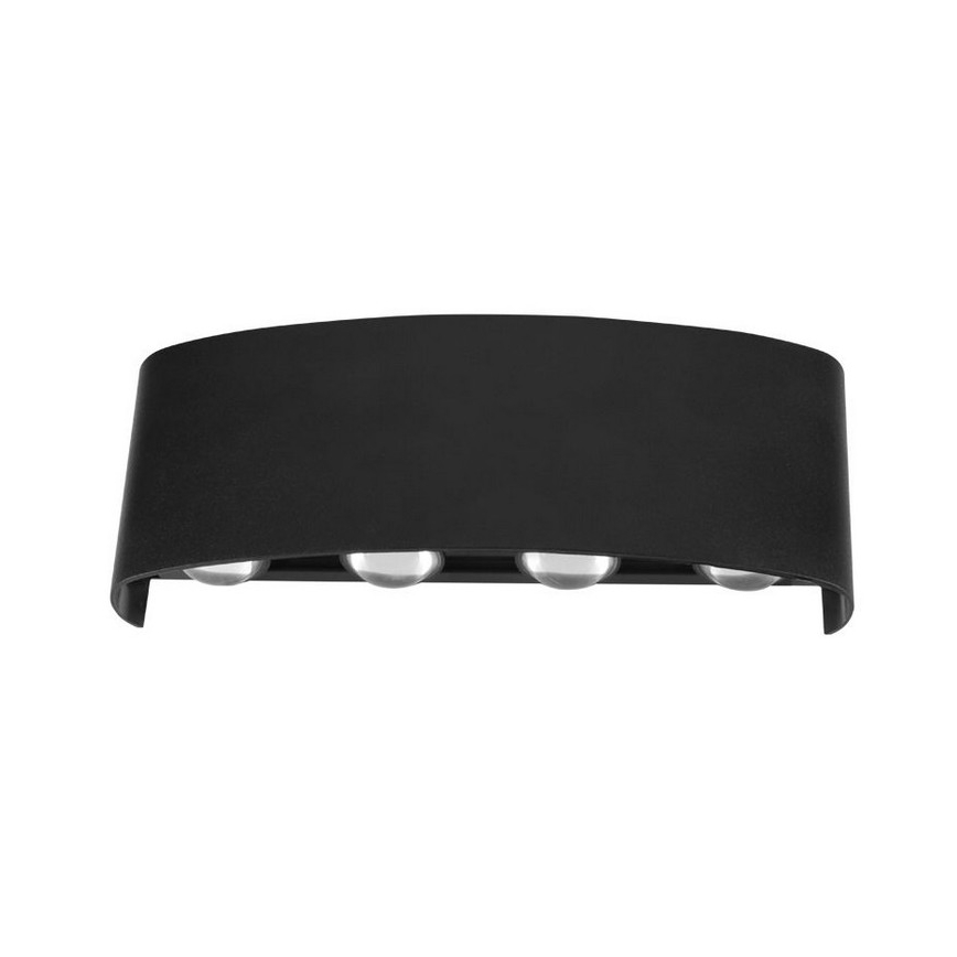 Top Light - Επιτοίχιο φωτιστικό εξωτερικού χώρου LED RAY LED/8W/230V IP44 4000K μαύρο