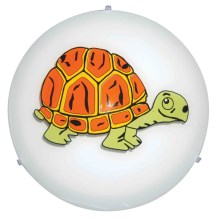 Top Light - Παιδικό επιτοίχιο φωτιστικό 5502/40/Χελώνα 2xE27/60W