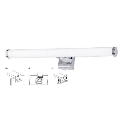 Top Light - Φωτισμός καθρέφτη μπάνιου LED OREGON LED/7W/230V 40 cm IP44