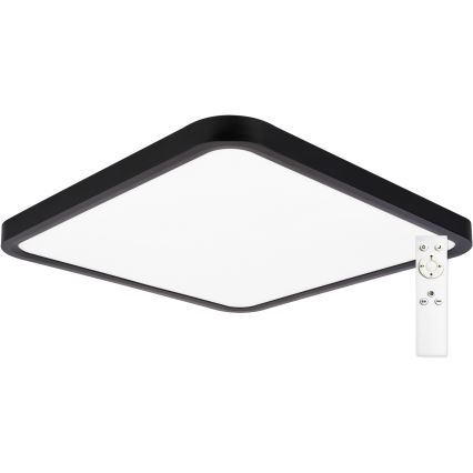 Top Light - LED Dimmable φωτιστικό οροφής REVIT LED/36W/230V 3000-6500K 40x40 cm μαύρο + τηλεχειριστήριο