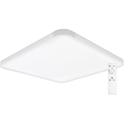 Top Light - LED Dimmable φωτιστικό οροφής REVIT LED/50W/230V 3000-6500K 50x50 cm λευκό + τηλεχειριστήριο