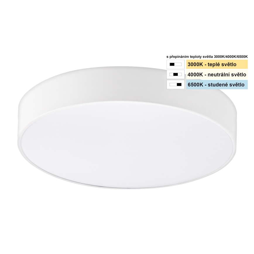 Top Light - Φωτιστικό οροφής μπάνιου LED PETAL LED/24W/230V IP44 3000/4000/6500K διάμετρος 35 cm λευκό