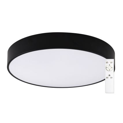Top Light - Φωτιστικό οροφής μπάνιου dimming LED PETAL LED/48W/230V IP44 3000-6500K διάμετρος 48 cm μαύρο + τηλεχειριστήριο