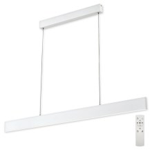 Top Φωτισμός - Led Dimmable κρεμαστό φωτιστικό οροφής LINE LED/30W/230V λευκό + τηλεχειριστήριο