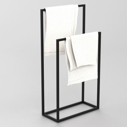 Towel holder 85x45 cm μαύρο