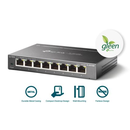 TP-Link - 8 θυρών Gigabit Easy Smart διακόπτης