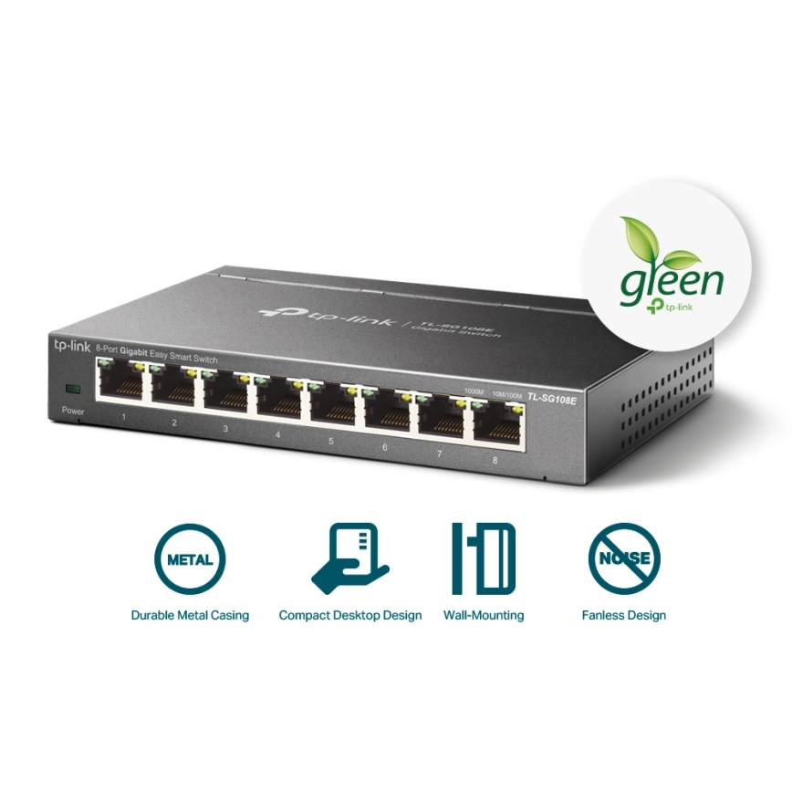 TP-Link - 8 θυρών Gigabit Easy Smart διακόπτης