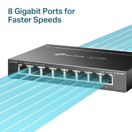 TP-Link - 8 θυρών Gigabit Easy Smart διακόπτης