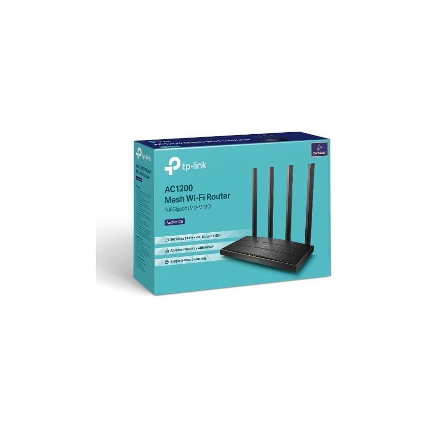 TP-Link - Ασύρματος Gigabit MU-MIMO δρομολογητής Archer C6 V3.2 Wi-Fi
