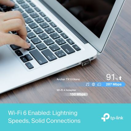 TP-Link - Ασύρματος USB nano προσαρμογέας Wi‑Fi 6 Archer TX1U Nano