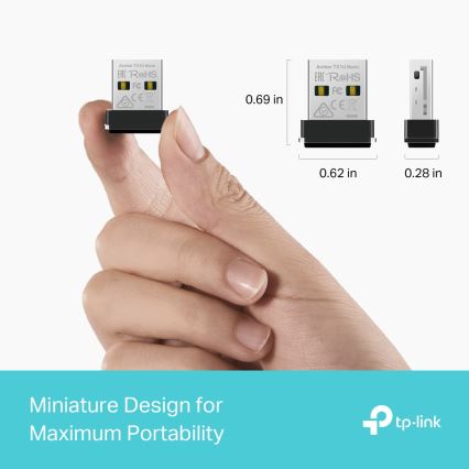 TP-Link - Ασύρματος USB nano προσαρμογέας Wi‑Fi 6 Archer TX1U Nano