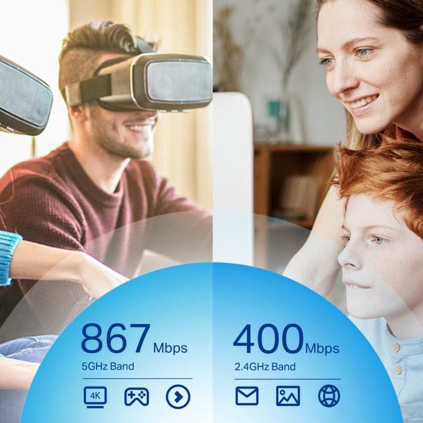 TP-Link - Ασύρματος USB προσαρμογέας δικτύου με κεραίες υψηλού κέρδους