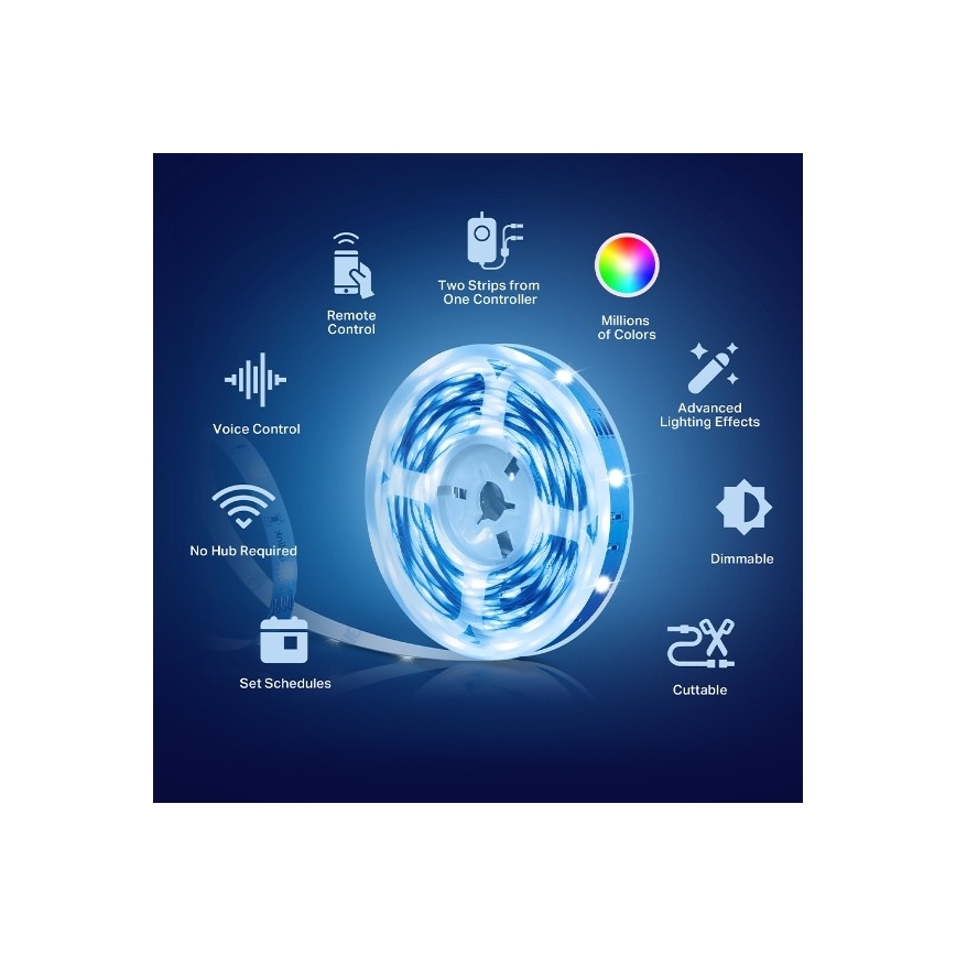 TP-Link - LED RGBW Ρυθμιζόμενη ταινία 5 m LED/20,5W/230V Wi-Fi