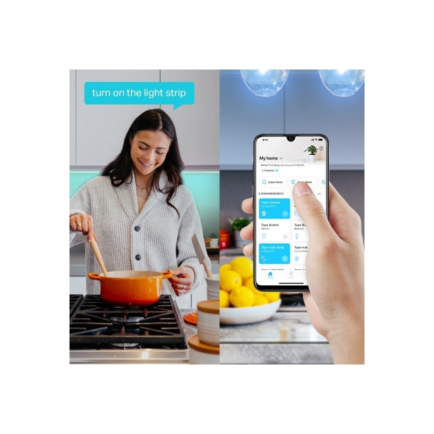 TP-Link - LED RGBW Ρυθμιζόμενη ταινία 5 m LED/20,5W/230V Wi-Fi