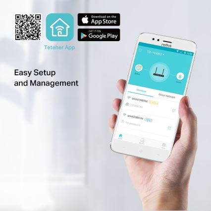 TP-Link - Modem και δρομολογητής 300Mbps Wireless N VDSL/ADSL TD-W9960 Wi-Fi