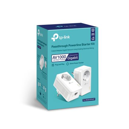TP-Link - Σετ Powerline Wi‑Fi Gigabit με ενσωματωμένη πρίζα