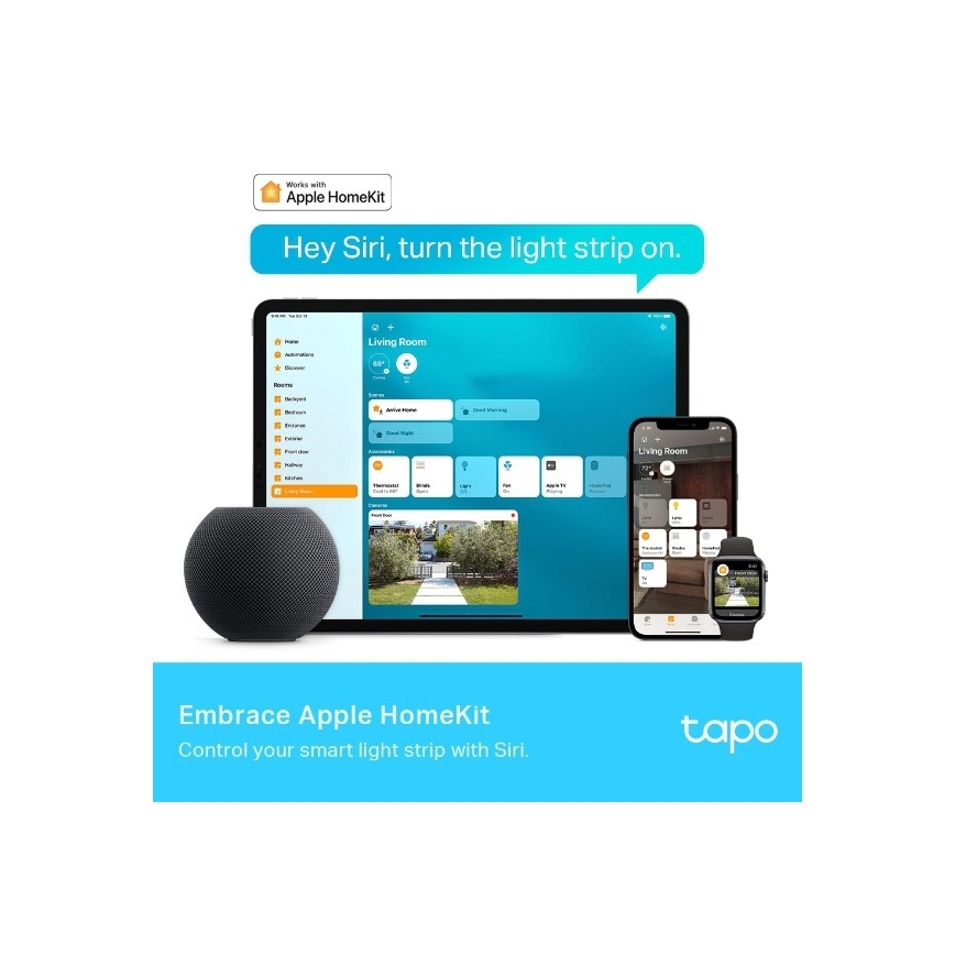 TP-Link - Ρυθμιζόμενη ταινία LED RGBW 5 m LED/24W/230V Wi-Fi