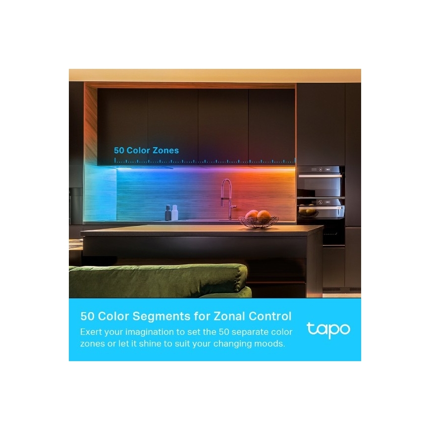 TP-Link - Ρυθμιζόμενη ταινία LED RGBW 5 m LED/24W/230V Wi-Fi