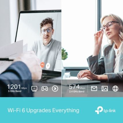 TP-Link - USB ασύρματος προσαρμογέας διπλής ζώνης με Wi‑Fi 6 Archer TX20U