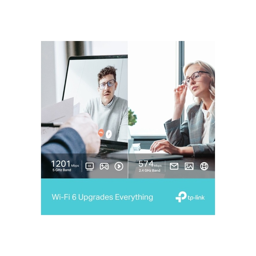 TP-Link - USB ασύρματος προσαρμογέας διπλής ζώνης με Wi‑Fi 6 Archer TX20U