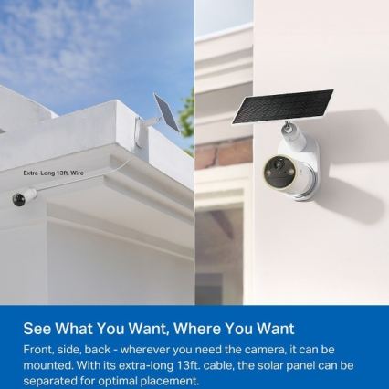 TP-Link - Εξωτερική ηλιακή κάμερα με αισθητήρα IP66 Wi‑Fi