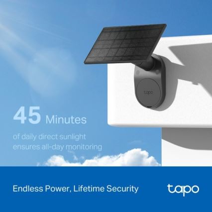 TP-Link - Εξωτερική ηλιακή κάμερα με αισθητήρα, IP65, Wi-Fi