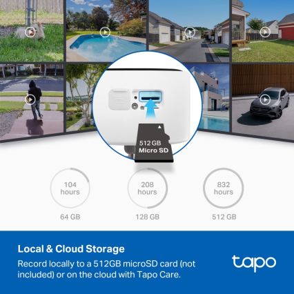 TP-Link - Έξυπνη ηλιακή κάμερα 5200 mAh 5V IP65 Wi-Fi