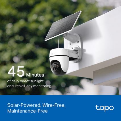 TP-Link - Έξυπνη ηλιακή κάμερα 5V IP65 Wi-Fi