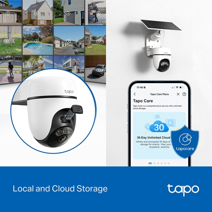 TP-Link - Έξυπνη ηλιακή κάμερα 5V IP65 Wi-Fi