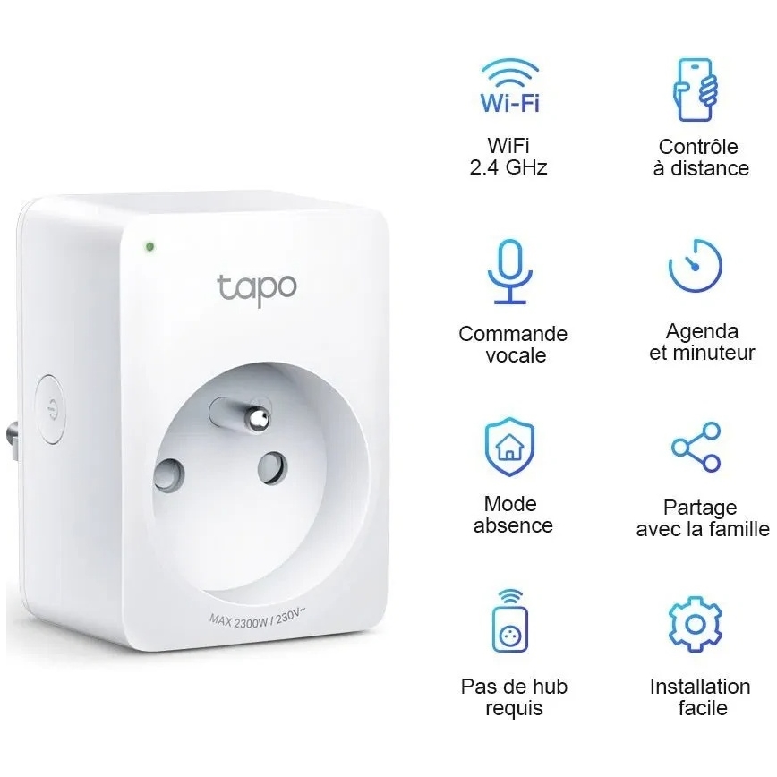 TP-Link - Έξυπνη πρίζα E 2300W Wi-Fi