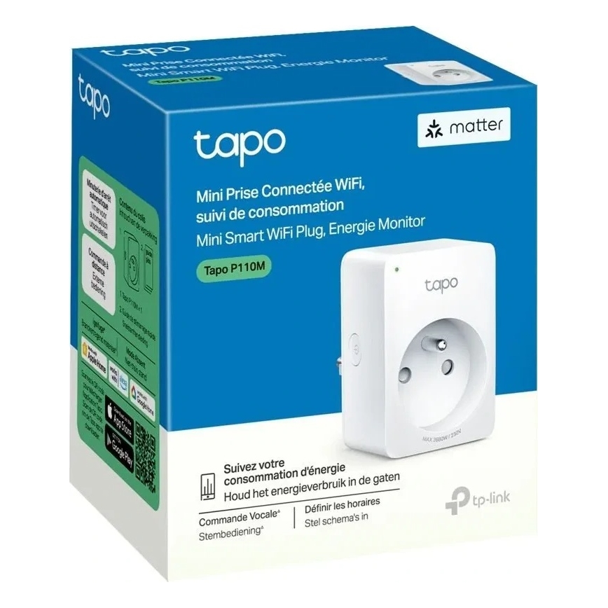 TP-Link - Έξυπνη πρίζα E MATTER 3680W Wi-Fi