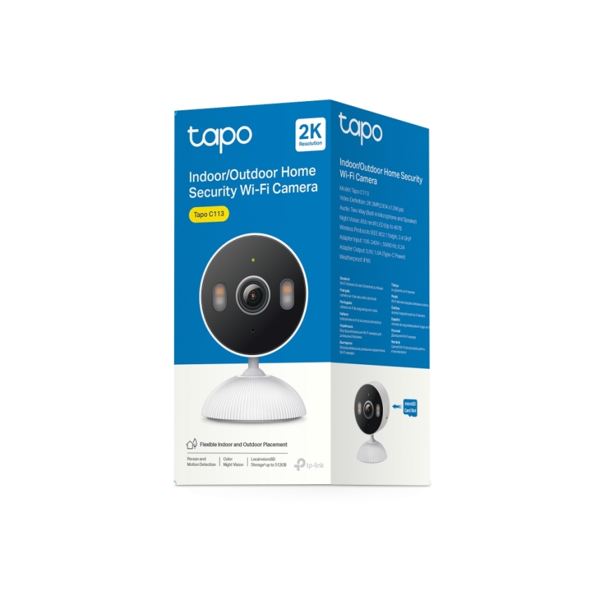 TP-Link - Έξυπνη εξωτερική κάμερα 3MP 5V Wi-Fi