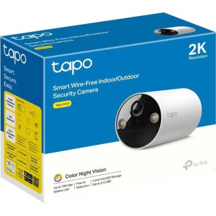 TP-Link - Έξυπνη εξωτερική κάμερα με αισθητήρα, προστασία IP65 και Wi-Fi