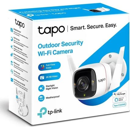 TP-Link - Έξυπνη εξωτερική κάμερα με αισθητήρα, προστασία IP66 και Wi-Fi