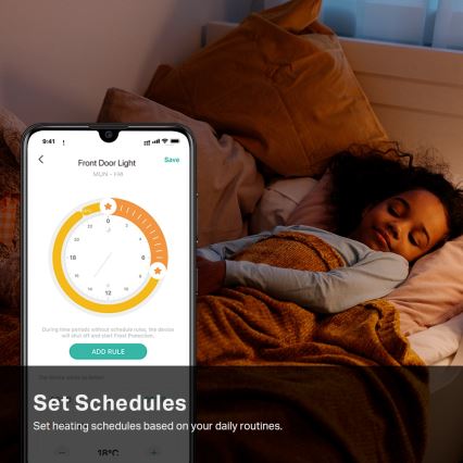 TP-Link - Έξυπνη θερμοστατική κεφαλή με οθόνη LCD, 2×AA, Tuya