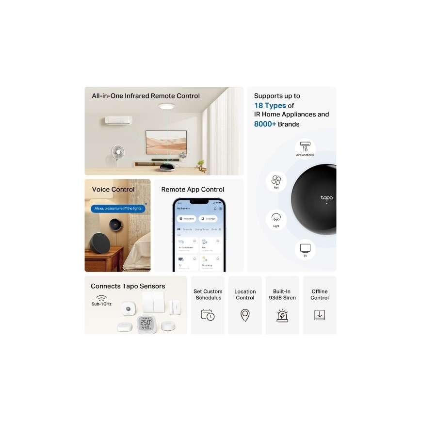 TP-Link - Έξυπνη υπέρυθρη πύλη Hub Wi‑Fi