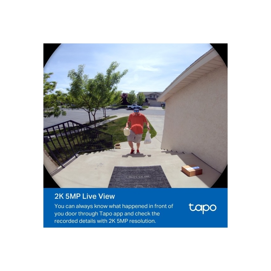 TP-Link - Έξυπνο βίντεοκουδούνι 2K 10000 mAh IP66 Wi-Fi Tuya