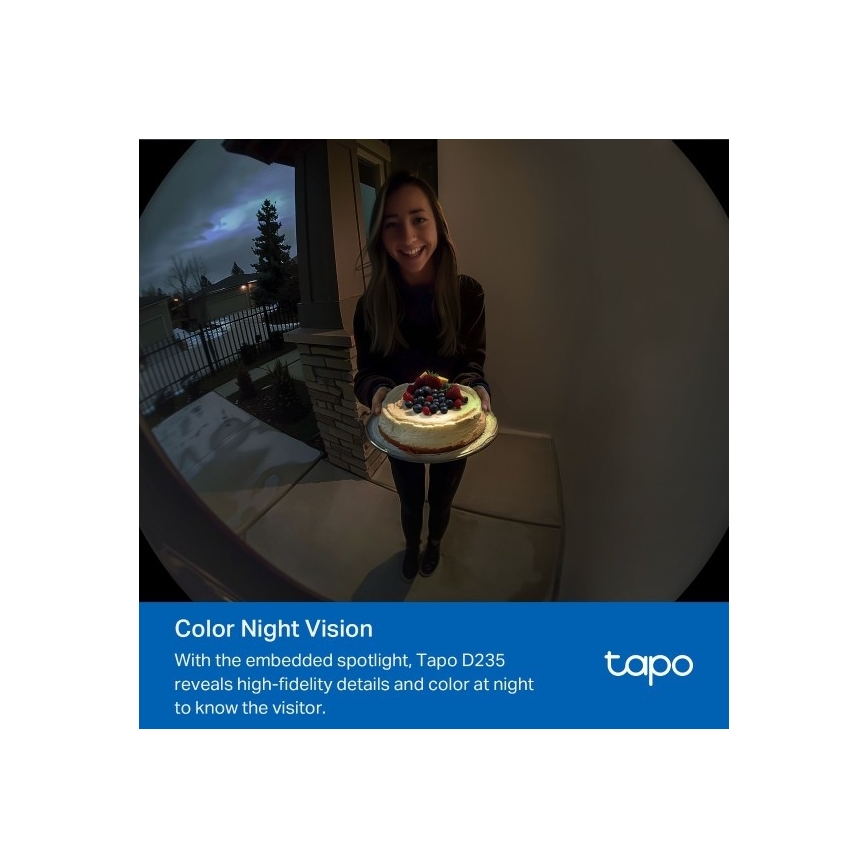 TP-Link - Έξυπνο βίντεοκουδούνι 2K 10000 mAh IP66 Wi-Fi Tuya