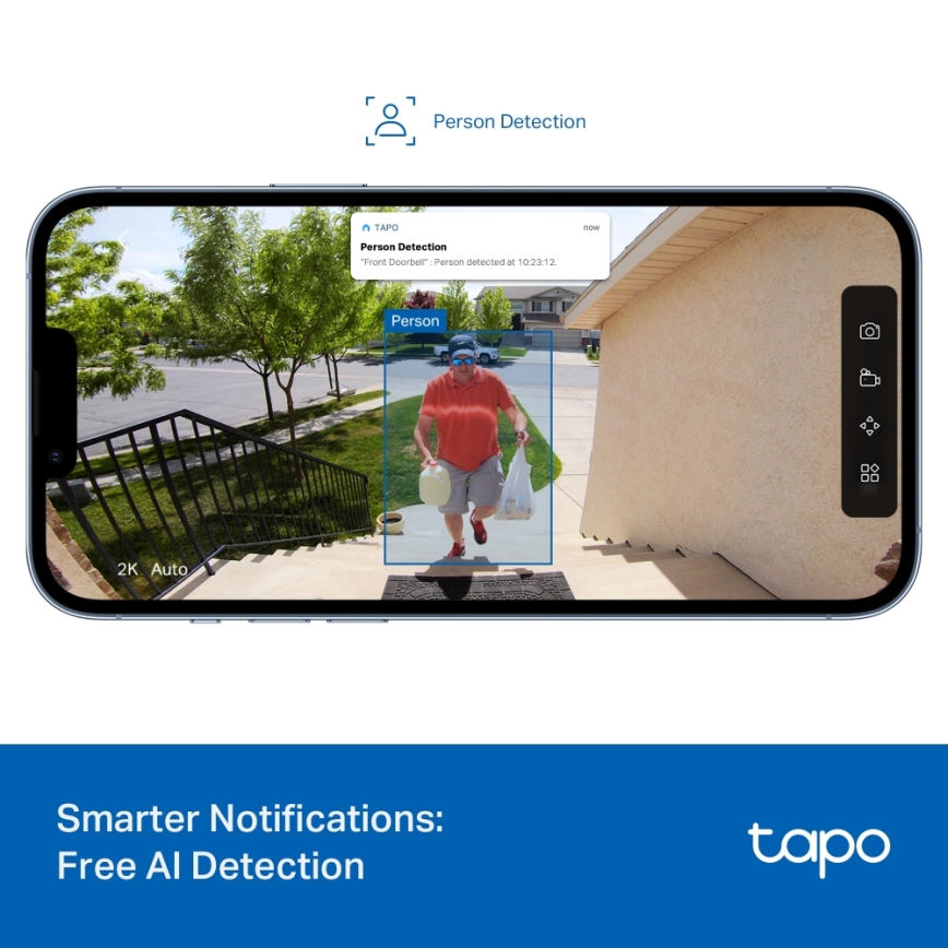 TP-Link - Έξυπνο μίνι κουδούνι με κάμερα Wi-Fi
