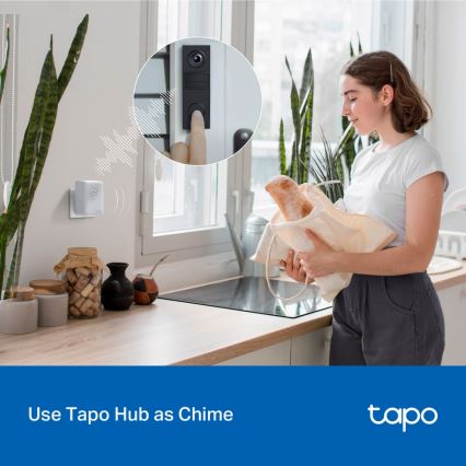 TP-Link - Έξυπνο μίνι κουδούνι με κάμερα Wi-Fi