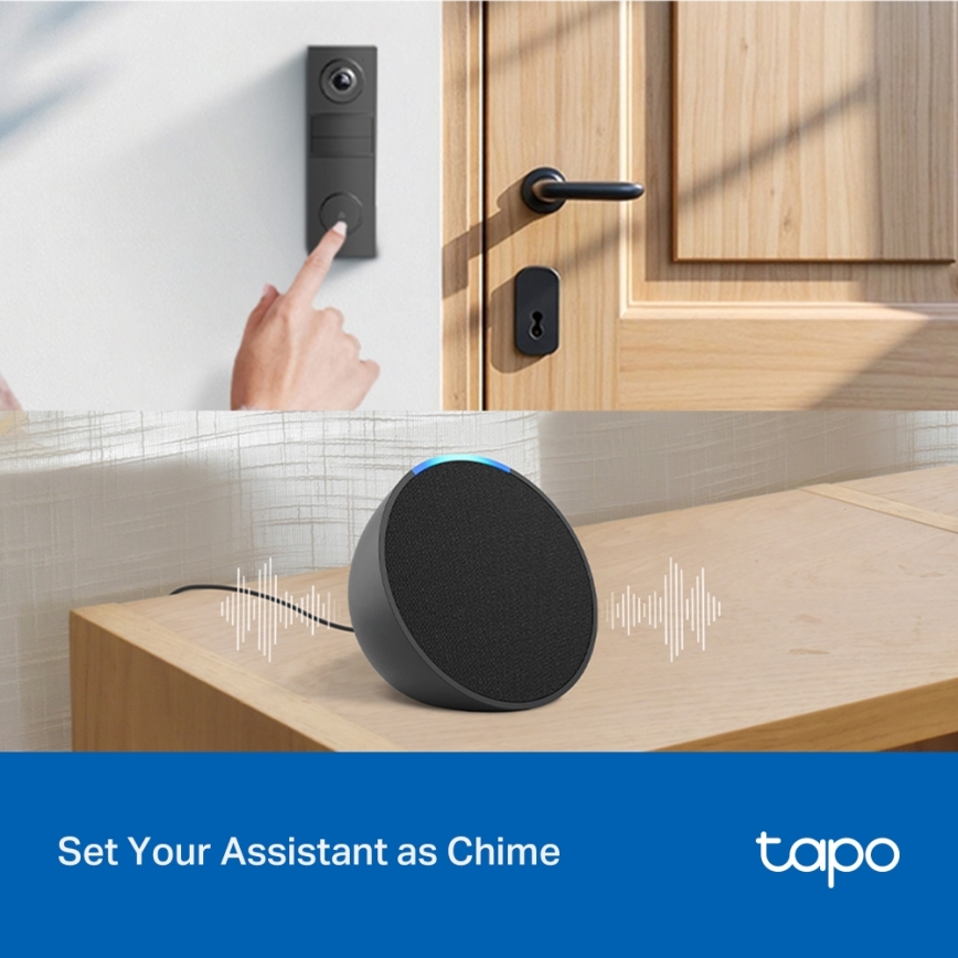TP-Link - Έξυπνο μίνι κουδούνι με κάμερα Wi-Fi