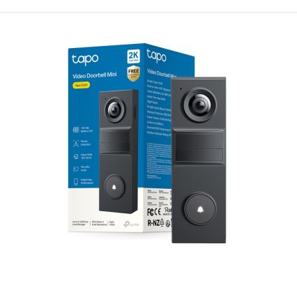 TP-Link - Έξυπνο μίνι κουδούνι με κάμερα Wi-Fi
