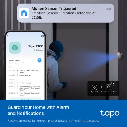 TP-Link - Έξυπνος αισθητήρας κίνησης 1xCR2450 Wi-Fi