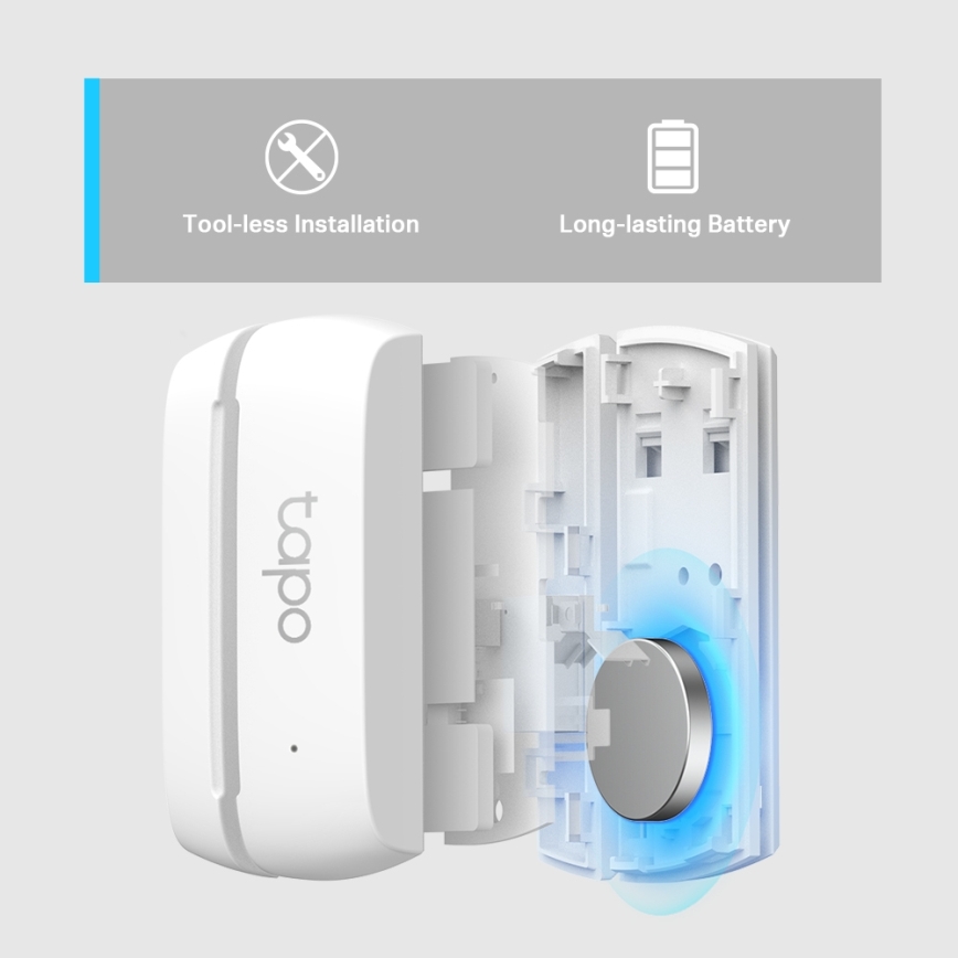 TP-Link - Έξυπνος αισθητήρας επαφής 1xCR2032 Wi-Fi