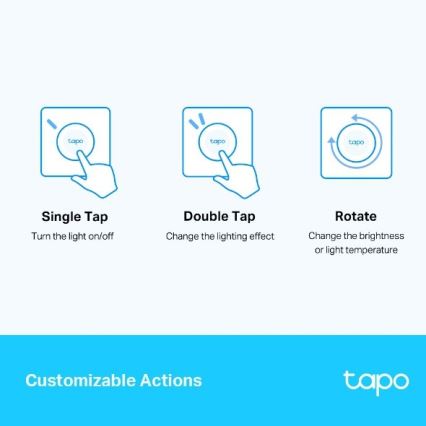 TP-Link - Έξυπνος ρυθμιστής αφής φωτεινότητας 1xCR2032 Wi-Fi