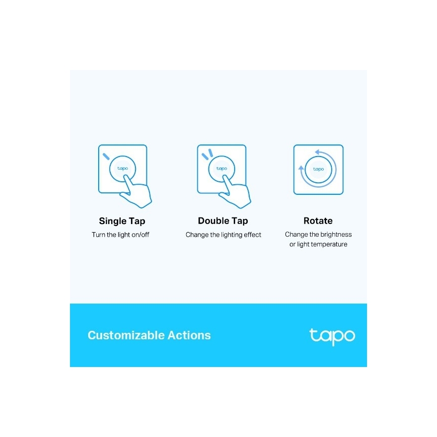 TP-Link - Έξυπνος ρυθμιστής αφής φωτεινότητας 1xCR2032 Wi-Fi